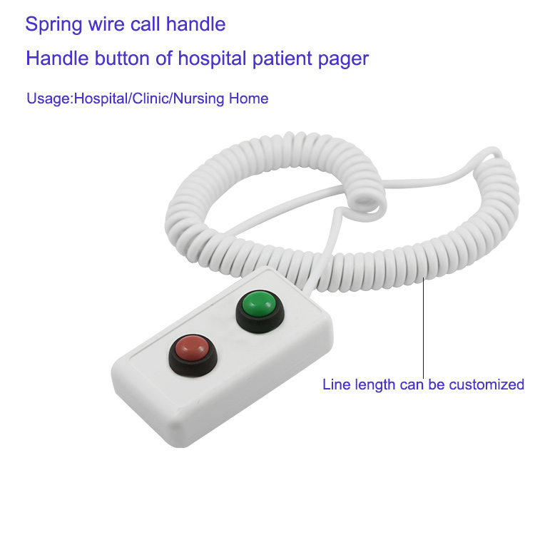 Nursing home hospital pager call handle extension button patient call bell nurse station pager button handle